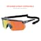 Ergodyne AEGIR-MI, Safety Glasses, Orange Mirror Lens, Clear Smoke Frame, Half-Frame AEGIR-MI - alternate 7